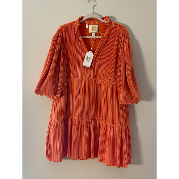 Emily McCarthy FRANKIE DRESS IN CORAL NWT size small - Picture 2 of 9